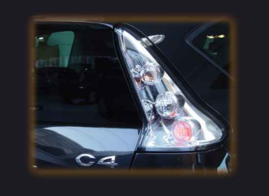 Citroen C4 3d Lexus style baglygter klarglas/krom